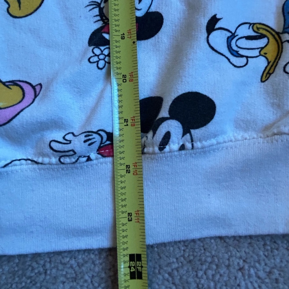 Disney Women Sweatshirt Size Small (Jr 3-5) Mickey Minnie Daisy Donald Pluto S - Picture 6 of 7